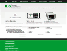 Tablet Screenshot of ibs-sensorik.ch